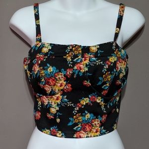 Floral print crop top
